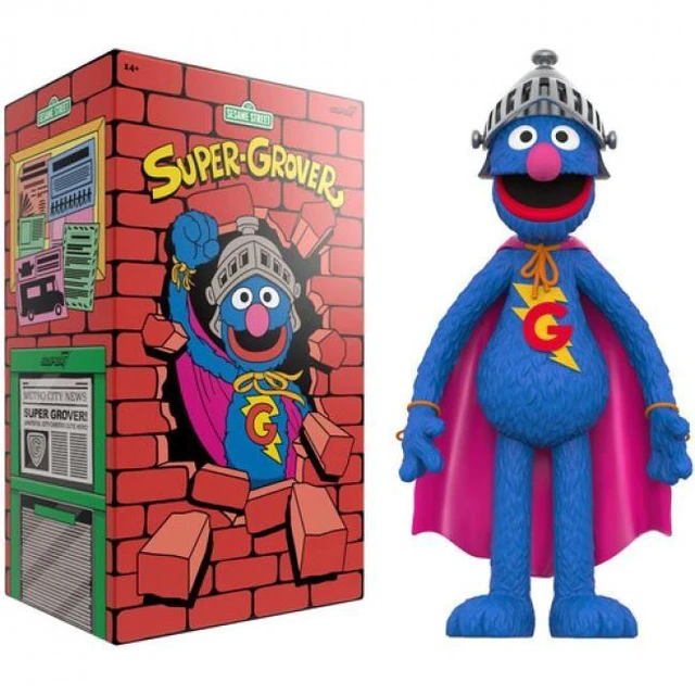 Main image of Super7 - Sesame Street - Supersize Vinyl Figure - Super Grover