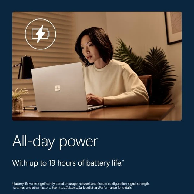 Alt view image 3 of 7 - Microsoft + Microsoft Surface Arc Touch Mouse Platinum - Surface Laptop - 15" 3K Touchscreen - Snapdragon X2 Plus (10 Core) 2026 - 16GB Memory - 1TB Storage (8th Edition) Platinum