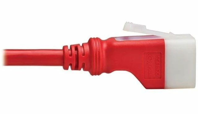 Alt view image 7 of 8 - PDU POWER CORD, C19 TO P-LOCK LITE C20 - 20A, 250V, 12 AWG, 3 FT. (0.9 M), RED,