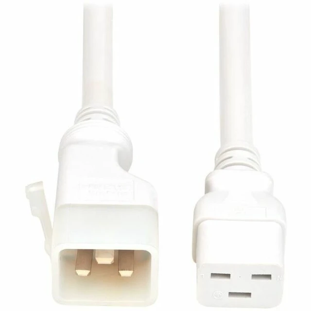 Alt view image 2 of 8 - PDU POWER CORD, C19 TO P-LOCK LITE C20 - 20A, 250V, 12 AWG, 4 FT. (1.2 M), WHITE