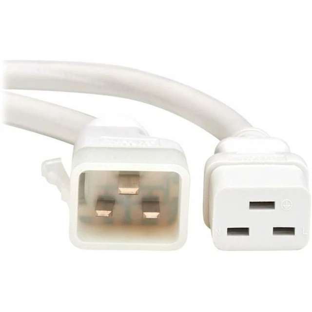 Alt view image 6 of 8 - PDU POWER CORD, C19 TO P-LOCK LITE C20 - 20A, 250V, 12 AWG, 4 FT. (1.2 M), WHITE