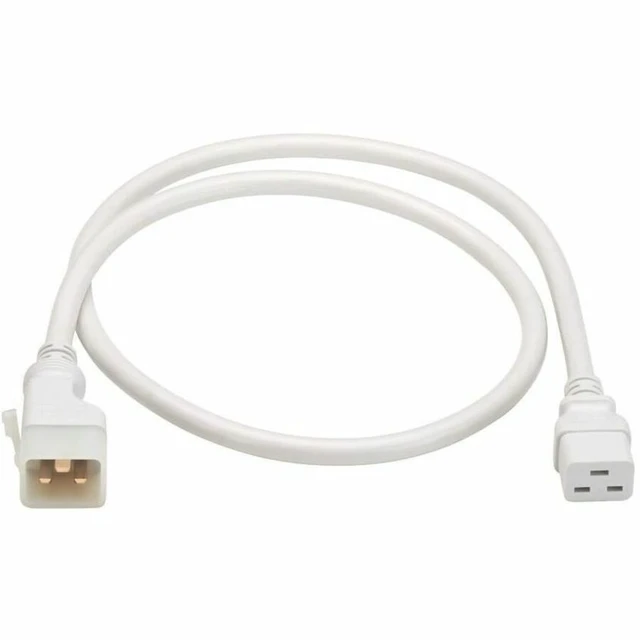 Alt view image 7 of 8 - PDU POWER CORD, C19 TO P-LOCK LITE C20 - 20A, 250V, 12 AWG, 4 FT. (1.2 M), WHITE