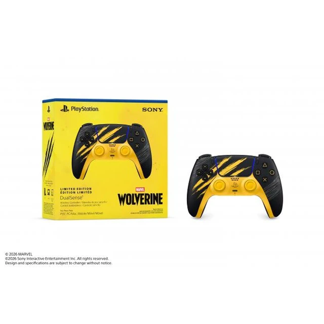 Alt view image 2 of 7 - Marvel Wolverine PlayStation 5 + PlayStation 5 DualSense Wireless Controller Wolverine Limited Edition