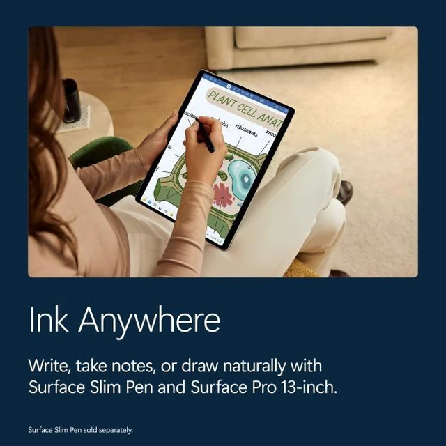 Alt view image 7 of 7 - Microsoft + Microsoft Surface Slim Pen (2nd Edition) and Pro Keyboard for Pro (11th Edition), Pro 9, and Pro 8 Black