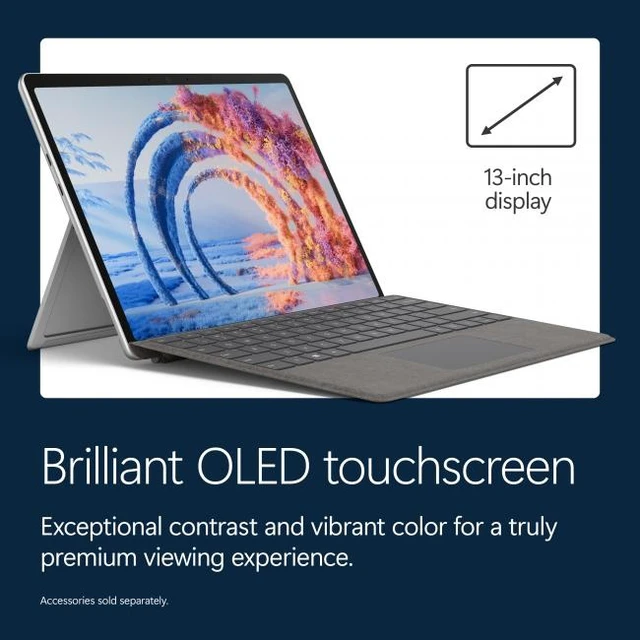 Alt view image 5 of 7 - Microsoft + Microsoft Surface Arc Touch Mouse Platinum - Surface Pro - 13" OLED Touchscreen - Snapdragon X2 Elite (12 Core) 2026 -16GB Memory - 1TB Storage - Device Only (12th Edition) Platinum