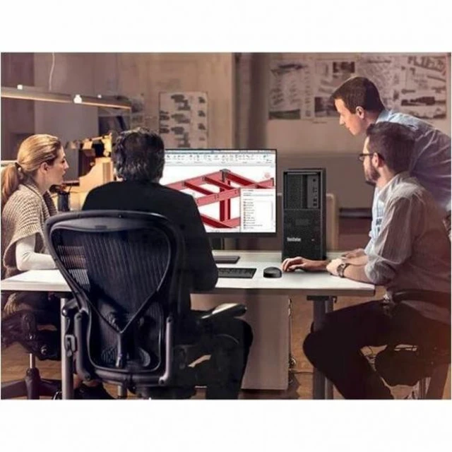 Alt view image 4 of 7 - Lenovo ThinkStation P3 Gen 2 30HT007VUS Workstation - 1 x Intel Core Ultra 9 285 - vPro Technology - 128 GB - 1 TB SSD - Tower - Intel W880 Chip - Windows 11 Pro - 1 x NVIDIA 16 GB Graphics - DVD-Writ