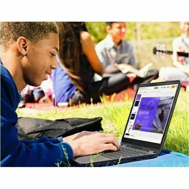 Alt view image 6 of 6 - Lenovo 500e Yoga Chromebook Gen 4 82W40039US 12.2" Touchscreen Convertible 2 in 1 Chromebook - WUXGA - 60 Hz - Intel N-Series N100 - 4 GB - 32 GB Flash Memory - English Keyboard - Graphite Gray -