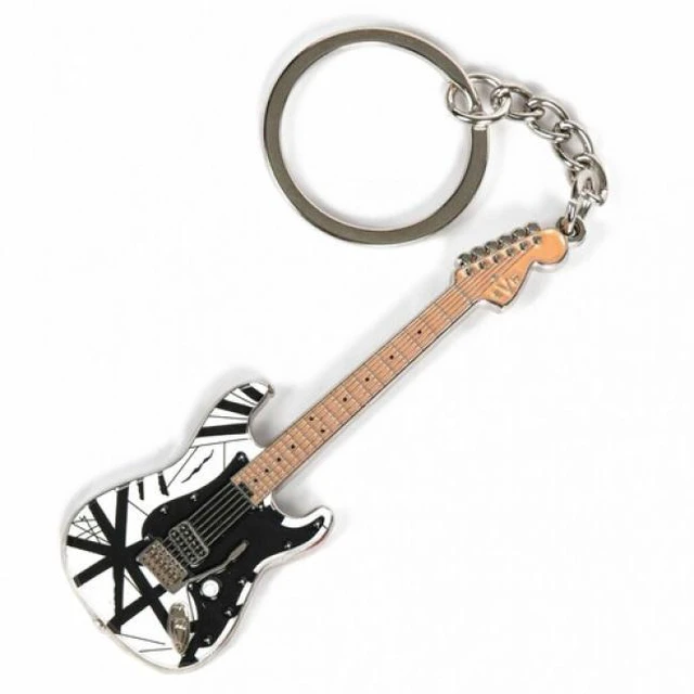 Main image of EVH - Eddie Van Halen - Black & White 78 Guitar Keychain