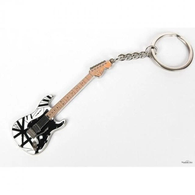 Alt view image 2 of 7 - EVH - Eddie Van Halen - Black & White 78 Guitar Keychain