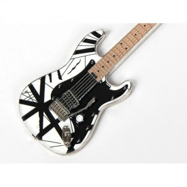 Alt view image 3 of 7 - EVH - Eddie Van Halen - Black & White 78 Guitar Keychain