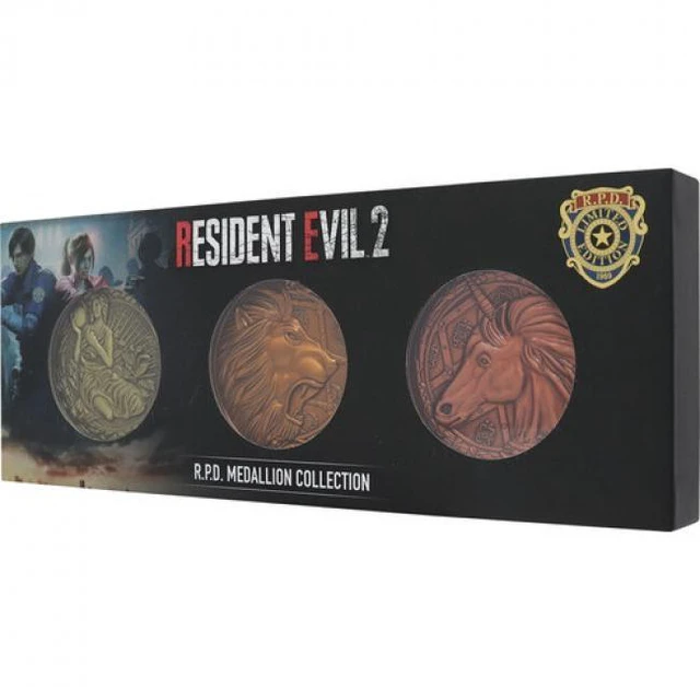 Main image of Resident Evil 2 - Set of 3 Medallions (US Variants)