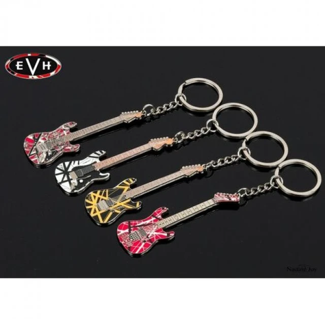 Alt view image 3 of 7 - EVH - Eddie Van Halen - Frankenstein Guitar Keychain