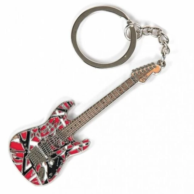 Alt view image 6 of 7 - EVH - Eddie Van Halen - Frankenstein Guitar Keychain