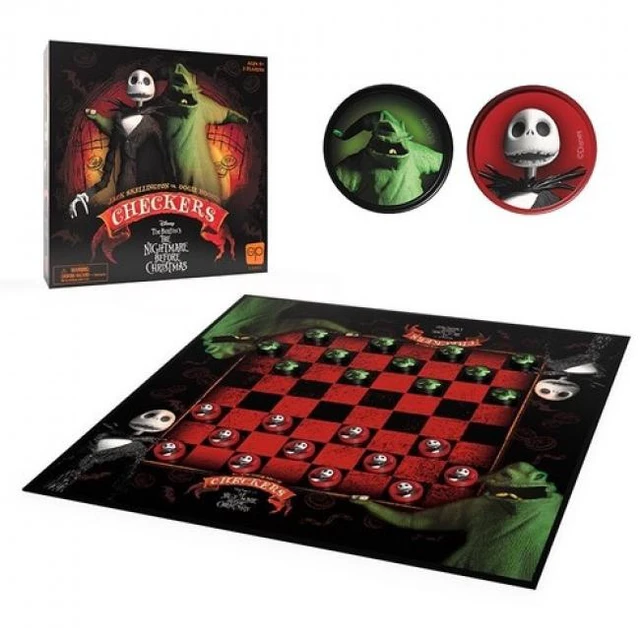 Alt view image 8 of 8 - USAopoly Checkers: Disney Tim Burton The Nightmare Before Christmas (USACK004261)