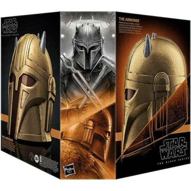 Alt view image 3 of 7 - Hasbro Collectibles - Star Wars: The Mandalorian - Black Series - The Armorer Electronic Helmet