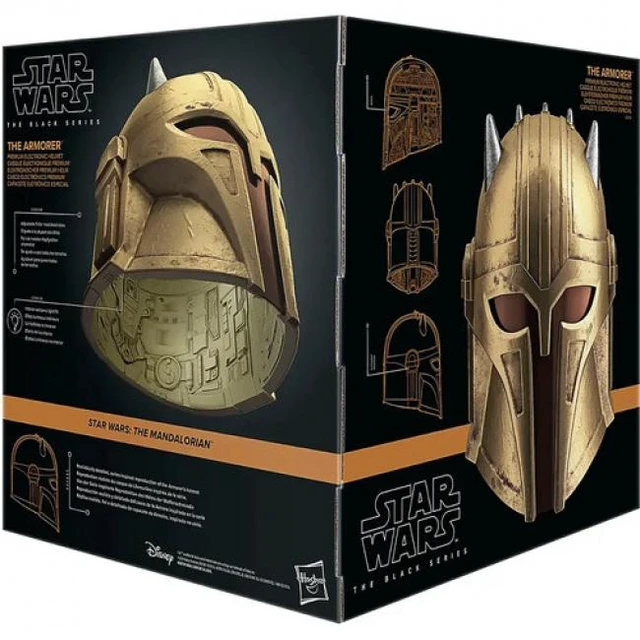 Alt view image 4 of 7 - Hasbro Collectibles - Star Wars: The Mandalorian - Black Series - The Armorer Electronic Helmet