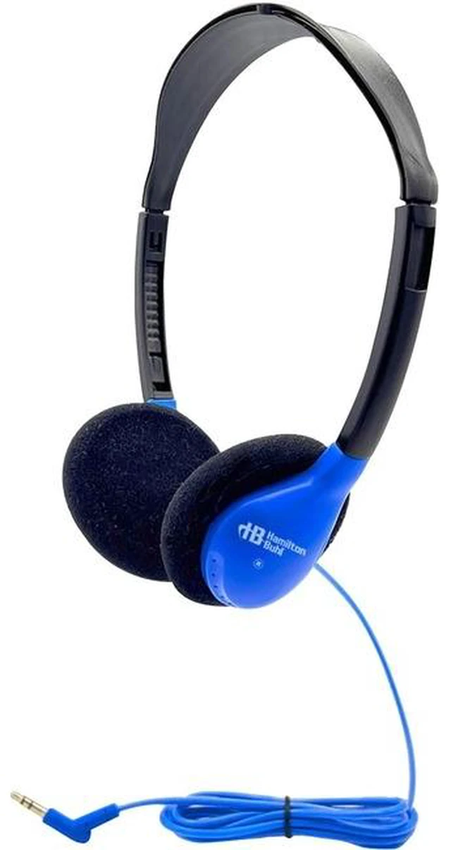 Main image of Hamilton Buhl Personal On-Ear Stereo Headphone - BLUE - Stereo - Mini-phone (3.5mm) - Wired - 32 Ohm - 50 Hz to 16 kHz - On-ear - Binaural - 5 ft Cable - Blue