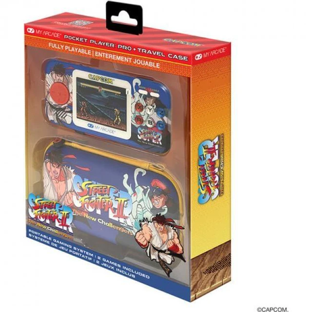 Main image of My Arcade - DGUNL-7148 Super Street Fighter II Pocket Player Pro Portable Handheld Gaming System With Travel Case