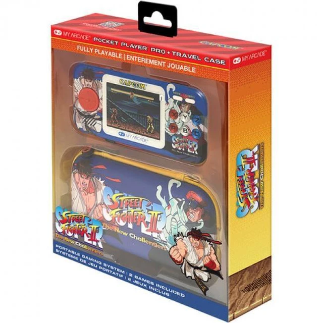 Alt view image 3 of 5 - My Arcade - DGUNL-7148 Super Street Fighter II Pocket Player Pro Portable Handheld Gaming System With Travel Case