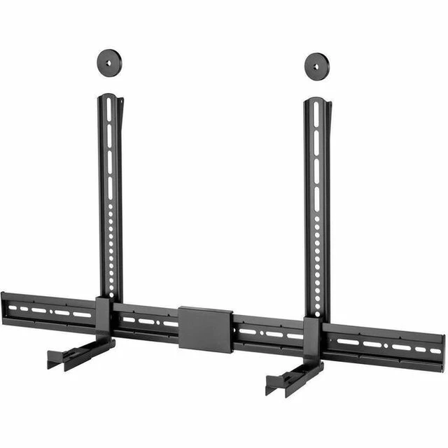 Alt view image 7 of 13 - Monoprice Heavy Duty Universal Sound Bar Mount Bracket Above or Under TV, Extends 3.4"-6.1", Fits Most Soundbars Up to 33 Lbs, Anti-Skid Base, 3 Installation Options, Max VESA 800x400mm