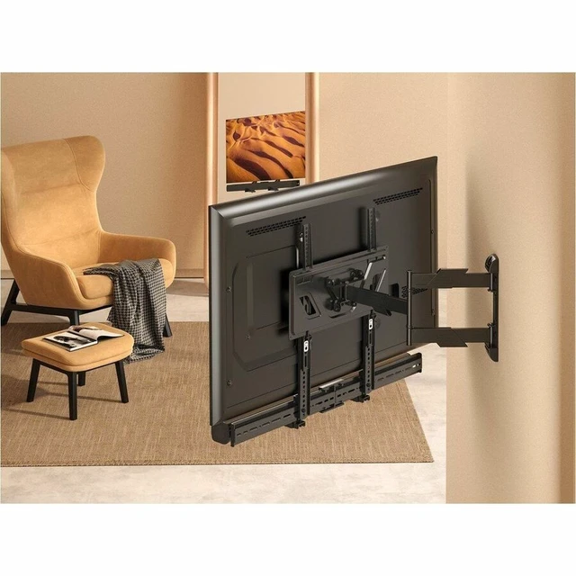 Alt view image 9 of 13 - Monoprice Heavy Duty Universal Sound Bar Mount Bracket Above or Under TV, Extends 3.4"-6.1", Fits Most Soundbars Up to 33 Lbs, Anti-Skid Base, 3 Installation Options, Max VESA 800x400mm
