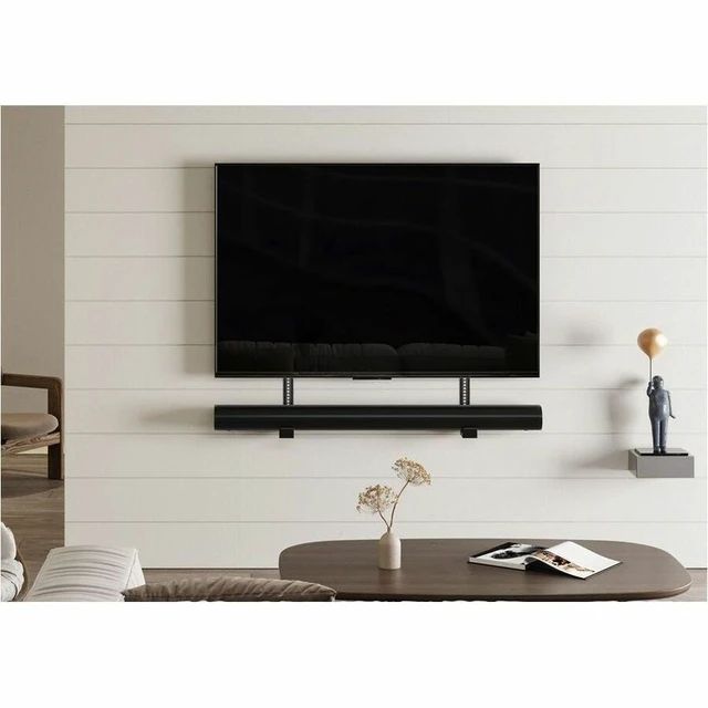 Alt view image 13 of 13 - Monoprice Heavy Duty Universal Sound Bar Mount Bracket Above or Under TV, Extends 3.4"-6.1", Fits Most Soundbars Up to 33 Lbs, Anti-Skid Base, 3 Installation Options, Max VESA 800x400mm