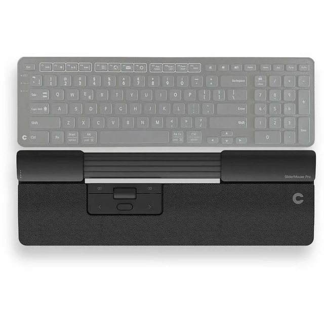 Alt view image 11 of 12 - Contour Design Wired SliderMouse Pro with Vegan Leather Wrist Rest #CDSMPRO20110