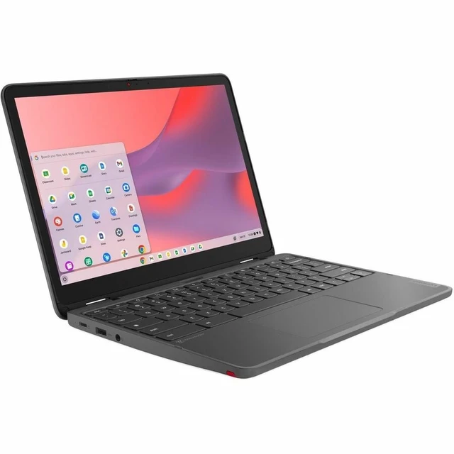 Alt view image 4 of 7 - Lenovo 500e Yoga Chromebook Gen 4 82W40038US 12.2" Touchscreen Convertible 2 in 1 Chromebook - WUXGA - 60 Hz - Intel N-Series N100 - 4 GB - 32 GB Flash Memory - English Keyboard - Graphite Gray -
