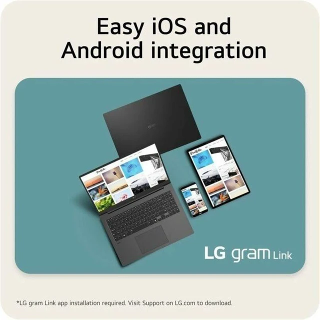 Alt view image 9 of 12 - LG gram Pro 16T90TP-K.AAB4U1 16" Touch Intel Core U7 255H 16GB 1TB SSD W11