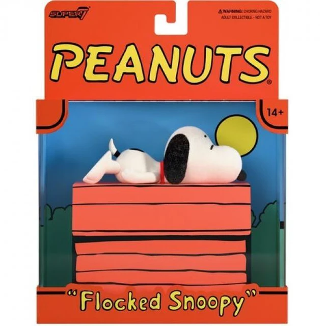 Main image of Peanuts - ReAction Figures - Snoopy (Sleeping, Flocked)
