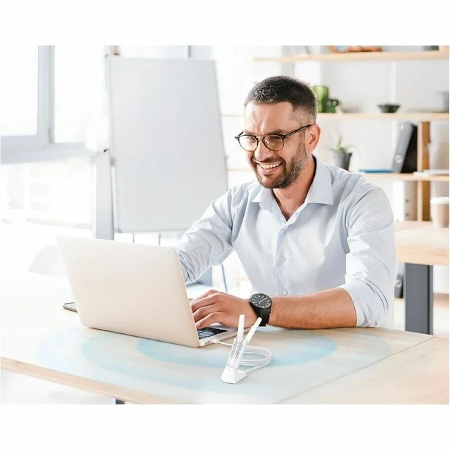 Alt view image 12 of 13 - D-Link BE6500 Tri-Band Wi-Fi 7 Wireless USB 3.0 Adapter (AE65U) for Desktop or Laptop PC | 2 x High Gain Antennas, 6GHz, 4K-QAM, 160MHz, WPA3 Enhanced Security, Detachable Cradle, Windows 11, 10