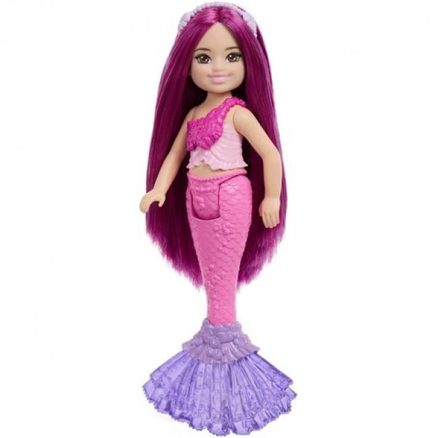 Main image of Barbie Chelsea Mermaid Small Doll with Pink Hair & Tail