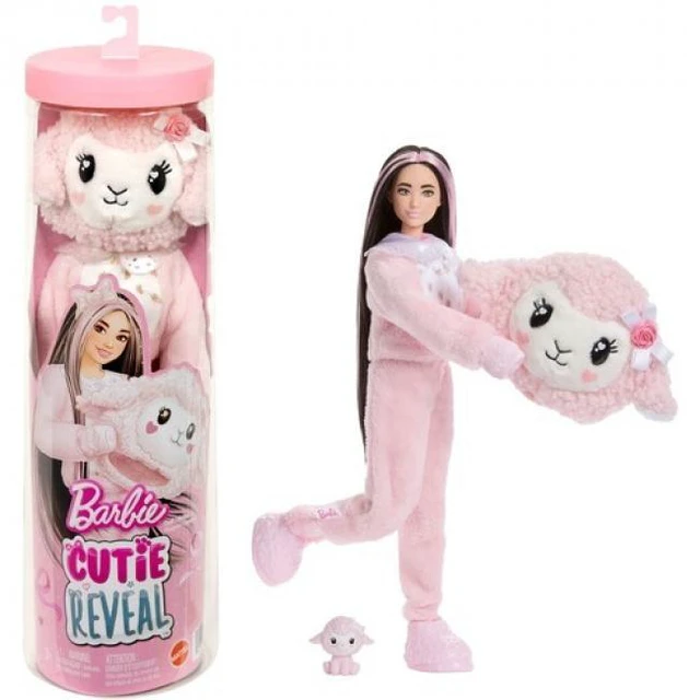Main image of Barbie Cutie Reveal Cuddly Series Lamb Doll & Accessories