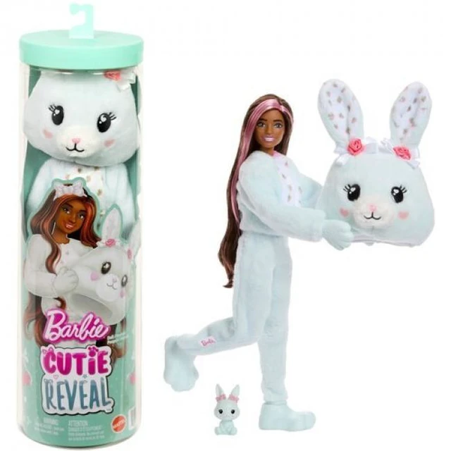 Main image of Barbie Cutie Reveal Cuddly Series Bunny Doll & Accessories