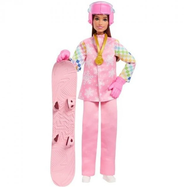Main image of Barbie Careers Snowboarder Doll with Color-Change Snowboard