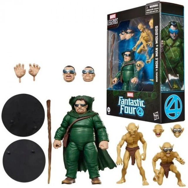 Main image of Fantastic Four Comics - Marvel Legends - Marvel's Mole Man & Moloids Action Figure Multi-Pack
