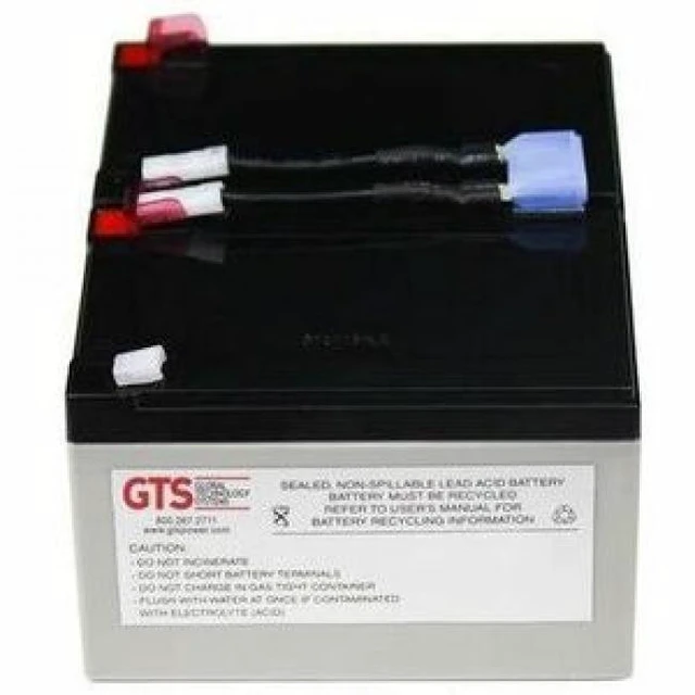 Alt view image 3 of 3 - GTS UPS replacement battery for APC RBC6 - RBC6-GTS