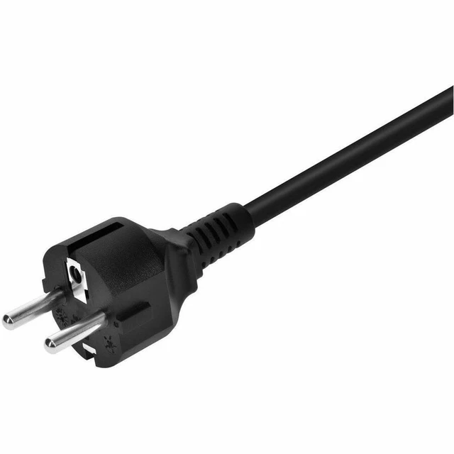 Alt view image 13 of 13 - Monoprice Power Cord - 6 Feet - Black | 2-Prong, CEE 7/7 SCHUKO (Europe) to IEC 60320 C5, 18AWG, 10amps
