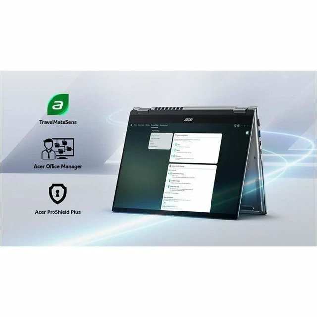 Alt view image 4 of 7 - Acer TravelMate P4 Spin 14 AI TMP414RN-56 TMP414RN-56-578M 14" Touchscreen Convertible Copilot+ PC 2 in 1 Notebook - WQXGA+ - 60 Hz - Intel Core Ultra 5 325 - 16 GB - 512 GB PCI Express NVMe 4.0