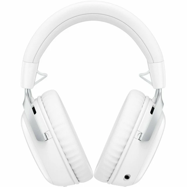 Alt view image 5 of 7 - HyperX Cloud III S Wireless White Gaming Headset - Stereo - Wireless - Bluetooth/RF - 65.6 ft - 64 Ohm - 20 Hz to 20 kHz - Over-the-head, Over-the-ear - Binaural - Circumaural - Electret Condenser, Un