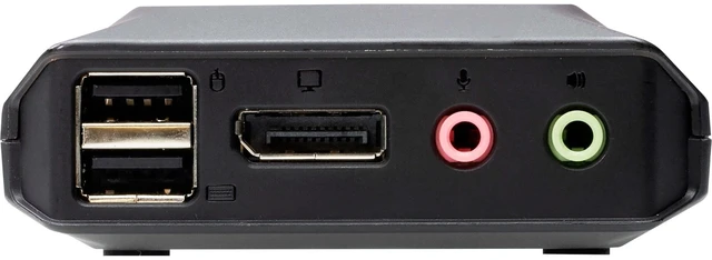 Alt view image 12 of 15 - ATEN 2-Port USB-C DisplayPort Hybrid Cable KVM Switch CS52DP