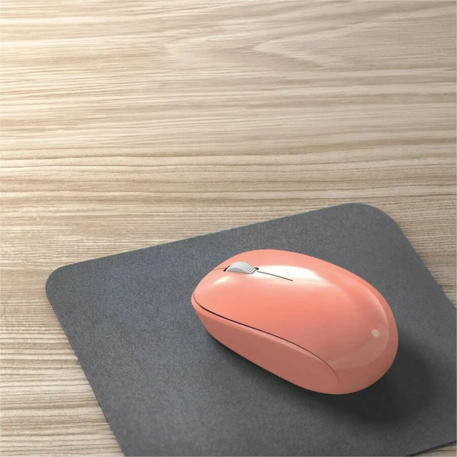 Alt view image 5 of 7 - Incase Designed by Microsoft Bluetooth Mouse - Optical - Wireless - Bluetooth - Peach - Scroll Wheel - 4 Button(s) - Symmetrical - 1 x AA Battery Supported