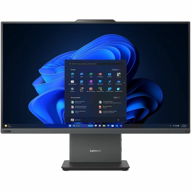 Alt view image 2 of 7 - Lenovo ThinkCentre neo 50a 27 Gen 6 LNL 13QF0030US All-in-One Computer - Intel Core Ultra 7 Series 2 256V - 16 GB - 512 GB PCI Express 4.0 SSD - 27" Full HD - Desktop - Luna Gray - Intel Chip - 1