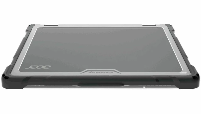 Alt view image 2 of 7 - Gumdrop SlimTech for Acer TravelMate B3 Spin 12 - For Acer Chromebook - Transparent - Bump Resistant, Drop Resistant, Shock Absorbing, Impact Resistant, Scratch Resistant - Rubber - Rugged