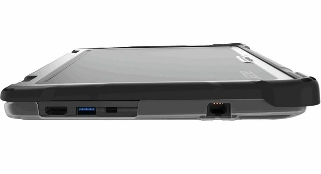 Alt view image 5 of 7 - Gumdrop SlimTech for Acer TravelMate B3 Spin 12 - For Acer Chromebook - Transparent - Bump Resistant, Drop Resistant, Shock Absorbing, Impact Resistant, Scratch Resistant - Rubber - Rugged