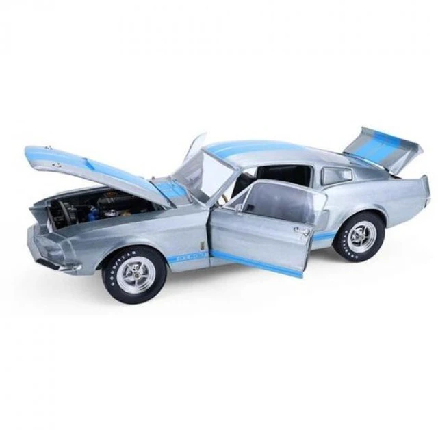 Main image of 1:24 1967 Shelby GT-500 (HWY Launch Ed) Raw Body with Blue Stripe Die-Cast Car