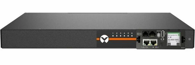 Alt view image 3 of 7 - Vertiv Switched Unit Level Monitored 20A 120V 1.9kW 1U Horizontal Rack PDU (12) NEMA 5-20R - L5-20P (10ft Cord)