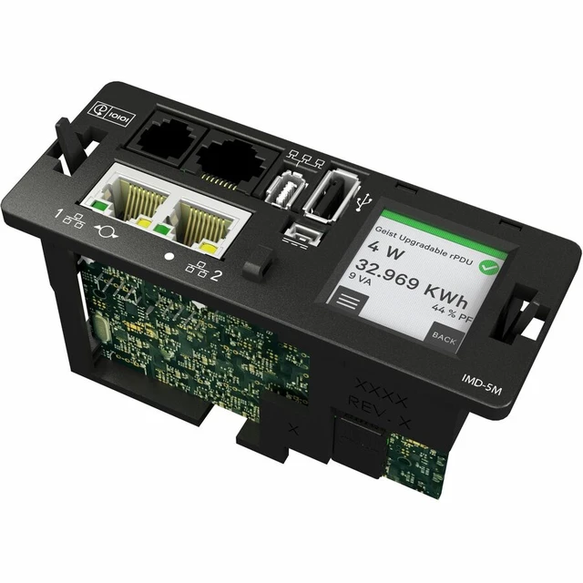 Alt view image 4 of 7 - Vertiv Switched Unit Level Monitored 20A 120V 1.9kW 1U Horizontal Rack PDU (12) NEMA 5-20R - L5-20P (10ft Cord)
