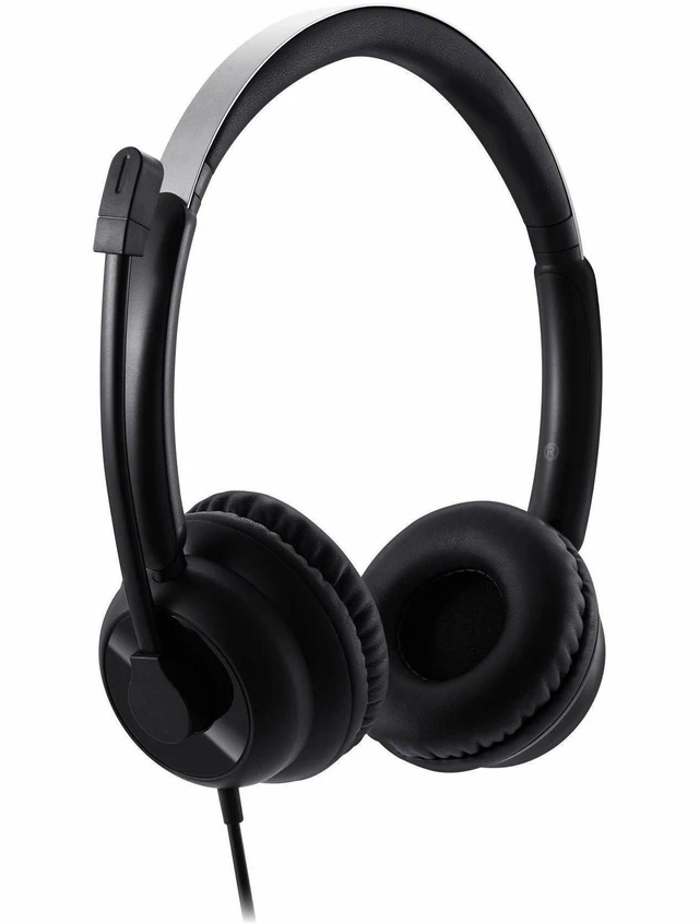 Alt view image 4 of 7 - Adesso USB-C & USB-A Headset with In-Line Push-to-Talk Controls - Stereo - USB Type A, USB Type C - Wired - 32 Ohm - Over-the-ear, Over-the-head - Binaural - Supra-aural - 6 ft Cable - Omni-direct
