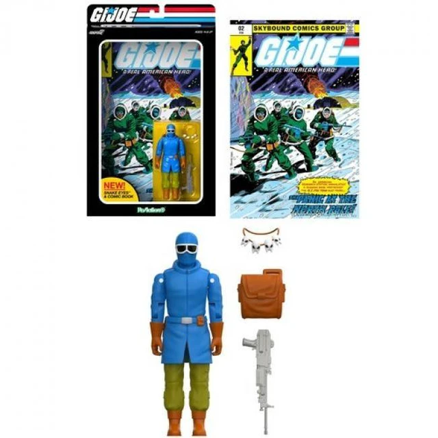 Main image of G.I. Joe - ReAction+ Figures - Snake Eyes (Skybound Comic Box Set, Issue #2)